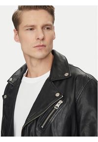 Guess Kurtka skórzana M2YL12 L0QN0 Czarny Regular Fit. Kolor: czarny. Materiał: skóra #5