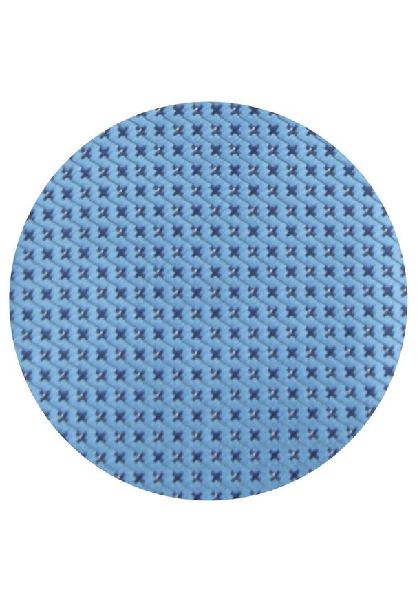 Krawat Męski - Angelo di Monti - Niebieski z Mikrowzorem. Kolor: niebieski. Materiał: tkanina. Styl: wizytowy, elegancki