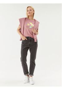 Converse T-Shirt Star Chevron Infill Tee 10025214-A03 Różowy Regular Fit. Kolor: różowy. Materiał: bawełna #5