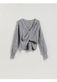 Reserved - Sweter z wełną - beżowy. Kolor: beżowy. Materiał: wełna #1