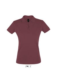 SOL'S - Damska koszulka polo Sol's Perfect. Typ kołnierza: polo. Kolor: czerwony, brązowy, wielokolorowy, fioletowy #1