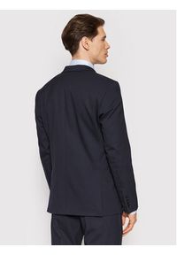 Selected Homme Marynarka Logan 16051230 Granatowy Slim Fit. Kolor: niebieski. Materiał: syntetyk, wiskoza