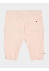 TOMMY HILFIGER - Tommy Hilfiger Spodnie dresowe KN0KN01787 Różowy Regular Fit. Kolor: różowy. Materiał: bawełna