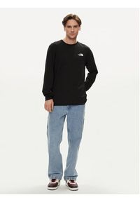 The North Face Longsleeve Easy NF0A87N8 Czarny Regular Fit. Kolor: czarny. Materiał: bawełna. Długość rękawa: długi rękaw #4