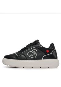 Love Moschino - LOVE MOSCHINO Sneakersy JA15204G1IJC100A Czarny. Kolor: czarny. Materiał: skóra #5