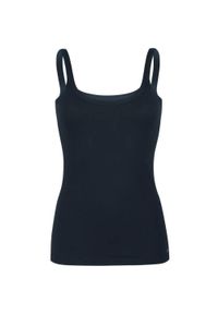 Damski top Fila Navy - XS. Okazja: na co dzień. Kolor: niebieski. Materiał: bawełna, elastan. Długość: krótkie. Styl: casual