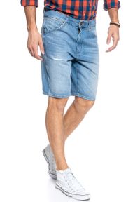 Wrangler - MĘSKIE SZORTY JEANSOWE WRANGLER 5 PKT SHORT RAVE CAVE W14CQ380S. Materiał: jeans #7