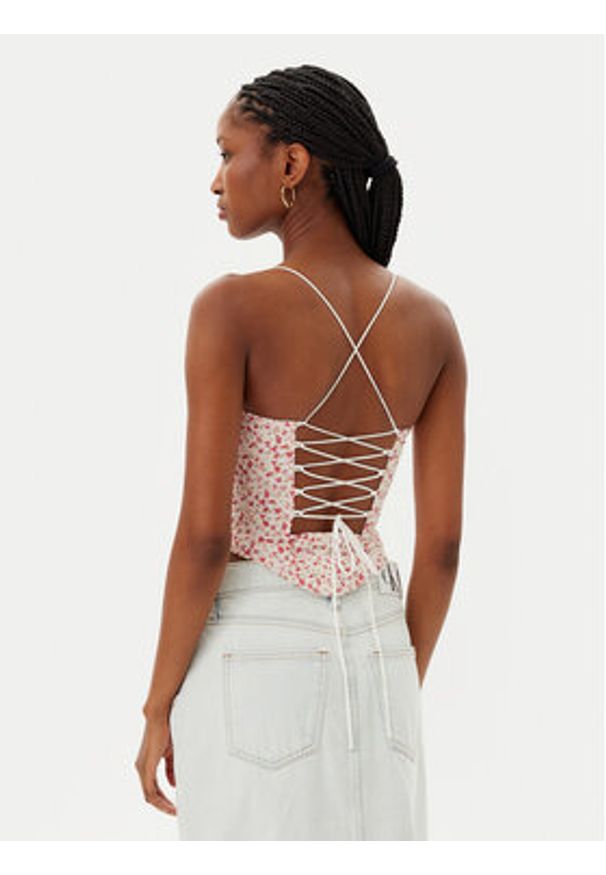 BARDOT - Bardot Top Estie Embroidered 59828TB Kolorowy Slim Fit. Materiał: syntetyk. Wzór: kolorowy