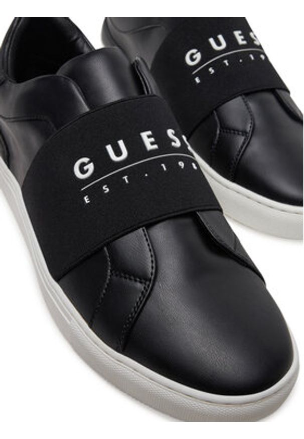 Guess Sneakersy FMJTOS ELE12 Czarny. Kolor: czarny. Materiał: skóra