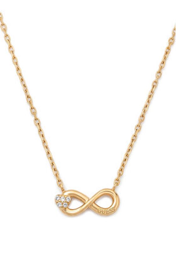 Guess Naszyjnik JUBN06 047JW Złoty. Materiał: ze stali, ze stali nierdzewnej. Kolor: złoty