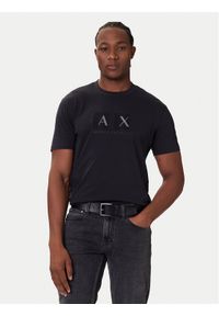Armani Exchange T-Shirt XM001463 AF10356 UB101 Granatowy Regular Fit. Kolor: niebieski. Materiał: bawełna