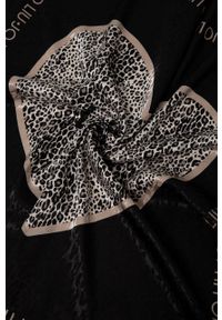 Liu Jo apaszka damska kolor czarny wzorzysta. Kolor: czarny. Materiał: tkanina