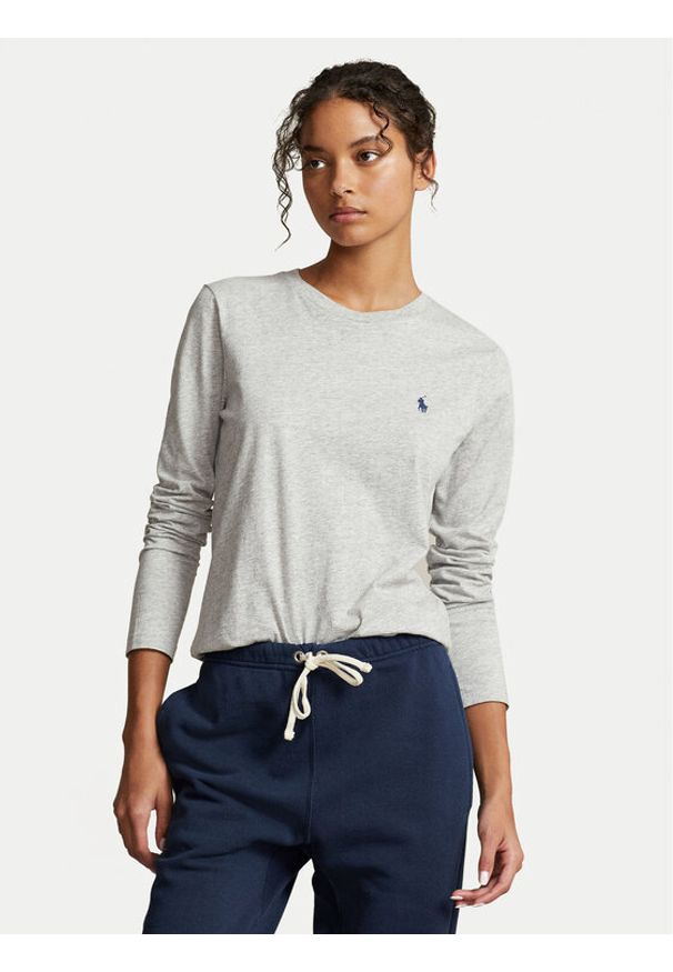 Polo Ralph Lauren Bluzka 211898699004 Szary Regular Fit. Typ kołnierza: polo. Kolor: szary. Materiał: bawełna