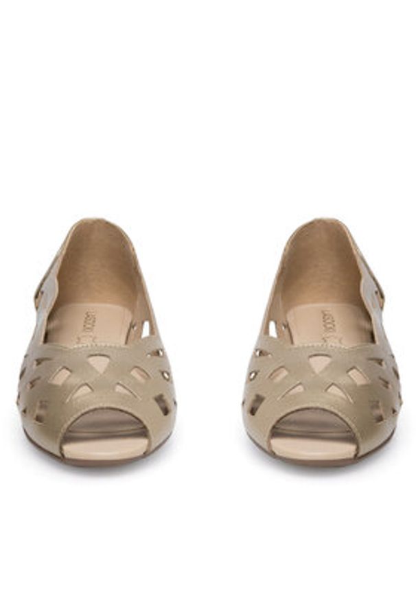 Lasocki Baleriny WI23-SORANO-13 Złoty. Kolor: złoty. Materiał: skóra