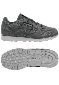 Buty do chodzenia dla dzieci Reebok Classic Leather Kids. Zapięcie: sznurówki. Kolor: szary. Materiał: materiał, syntetyk, guma. Szerokość cholewki: normalna. Model: Reebok Classic. Sport: turystyka piesza
