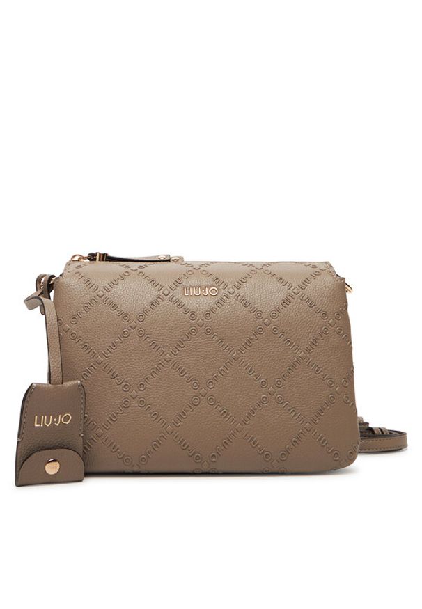 Liu Jo Torebka Ecs S Crossbody AF5072 E0538 Beżowy. Kolor: beżowy. Materiał: skórzane