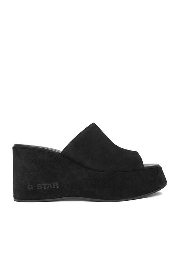 G-Star RAW - G-Star Raw Klapki FARI-118925 Czarny. Kolor: czarny. Materiał: skóra, zamsz