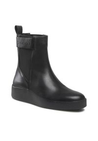Calvin Klein Sztyblety Crepe Chelsea Boot HW0HW01259 Czarny. Kolor: czarny. Materiał: skóra #1