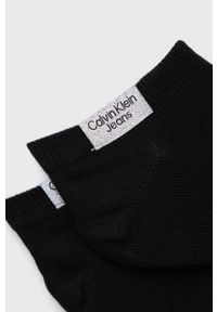 Calvin Klein Jeans Skarpetki (2-pack) 701218749.NOS damskie kolor czarny. Kolor: czarny. Materiał: bawełna #2