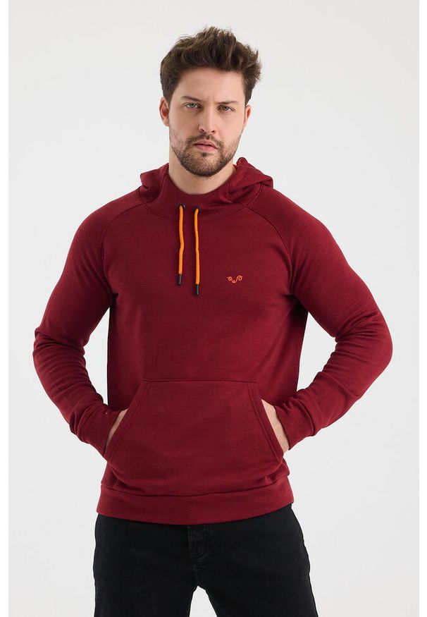 WOOLONA - Scout - bluza termiczna z kapturem 100% wełna merino (260 g/m²). Typ kołnierza: kaptur. Kolor: fioletowy. Materiał: wełna. Sport: turystyka piesza