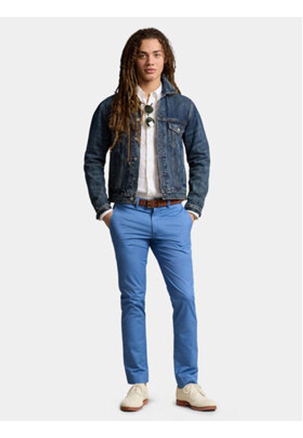 Polo Ralph Lauren Chinosy 710704176107 Niebieski Slim Fit. Kolor: niebieski. Materiał: bawełna