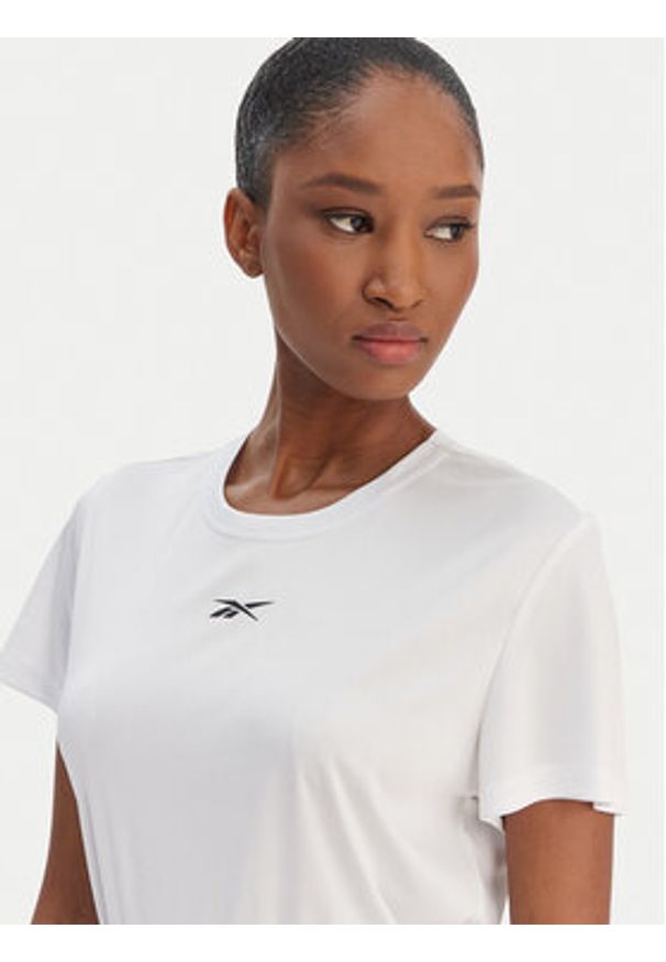 Reebok T-Shirt Essential RK25608CCW Biały Regular Fit. Kolor: biały. Materiał: syntetyk