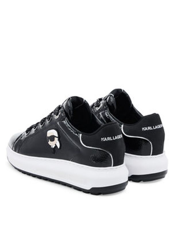 Karl Lagerfeld - KARL LAGERFELD Sneakersy KL67531 Czarny. Kolor: czarny. Materiał: skóra