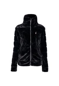 Aulp - Kurtka damska AULP NALOR sztuczne futerko miękka ciepła stylowa miejska. Kolor: czarny. Materiał: futro. Sezon: zima. Sport: narciarstwo #1