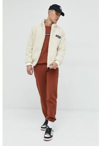 Kangol bluza unisex kolor beżowy gładka. Kolor: beżowy. Wzór: gładki #4