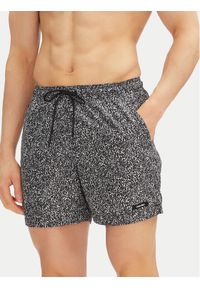 Calvin Klein Swimwear Szorty kąpielowe KM0KM01120 Czarny Regular Fit. Kolor: czarny. Materiał: syntetyk #1