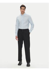 BOSS Koszula H-Roan-Bd-E-C1 50520283 Błękitny Slim Fit. Kolor: niebieski. Materiał: len #5