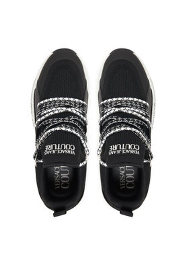Versace Jeans Couture Sneakersy 79YA3SA3 ZSD03 Czarny. Kolor: czarny. Materiał: materiał