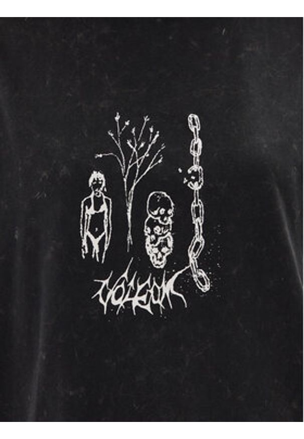 Volcom T-Shirt Voltrip B3512508 Czarny Oversize. Kolor: czarny. Materiał: bawełna
