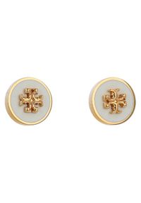 Tory Burch Kolczyki Kira 90547 Biały. Materiał: metalowe. Kolor: biały #1
