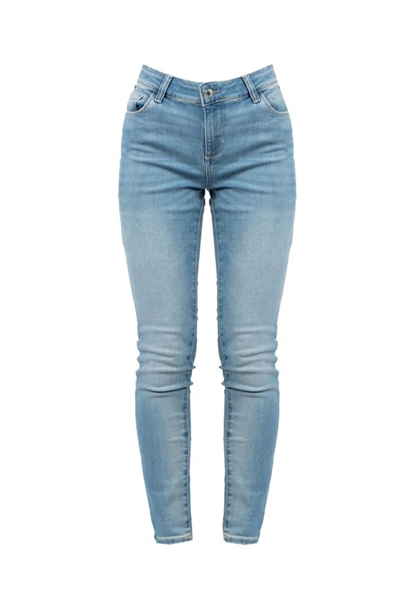 Guess Jeansy "Annette Skinny" | W1YA99D4F51 | Annette | Kobieta | Czarny. Kolor: czarny. Wzór: aplikacja