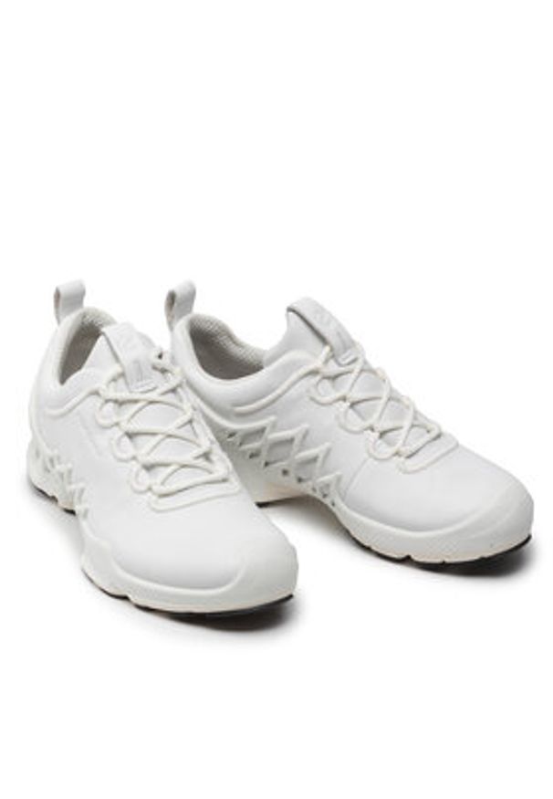 ecco - ECCO Sneakersy Biom Aex W 80283301007 Biały. Kolor: biały. Materiał: skóra