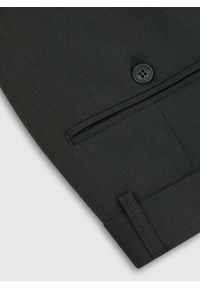 Pako Lorente - PAKO LORENTE – Ciemnozielone spodnie garniturowe z wełną. Kolor: zielony. Materiał: wełna #8