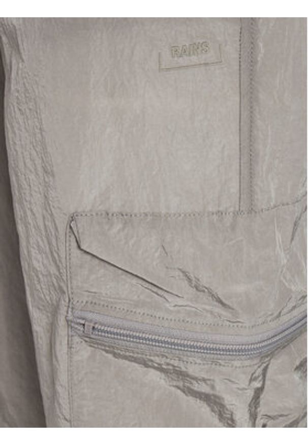 Rains Spodnie materiałowe Kano Pants Regular 19200 Szary Regular Fit. Kolor: szary. Materiał: syntetyk