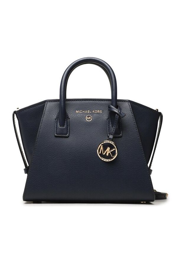 MICHAEL Michael Kors Torebka Avril 30H1G4VS5L Granatowy. Kolor: niebieski. Materiał: skórzane