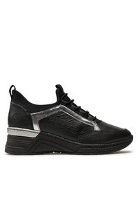 Rieker Sneakersy N4379-01 Czarny. Kolor: czarny. Materiał: skóra #1