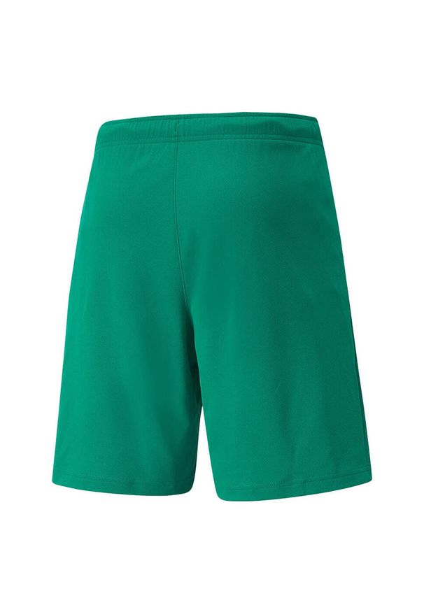 Puma - Męskie Spodenki Dresowe TeamRISE. Kolor: zielony. Materiał: dresówka