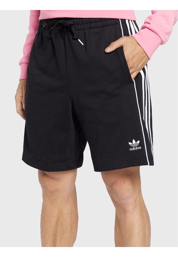 Adidas - adidas Szorty sportowe Rekive HK7307 Czarny Regular Fit. Kolor: czarny. Materiał: bawełna. Styl: sportowy