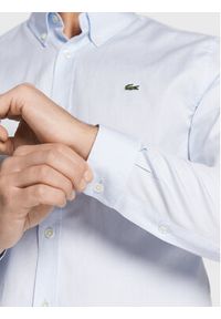 Lacoste Koszula CH1843 Niebieski Slim Fit. Kolor: niebieski. Materiał: bawełna #4