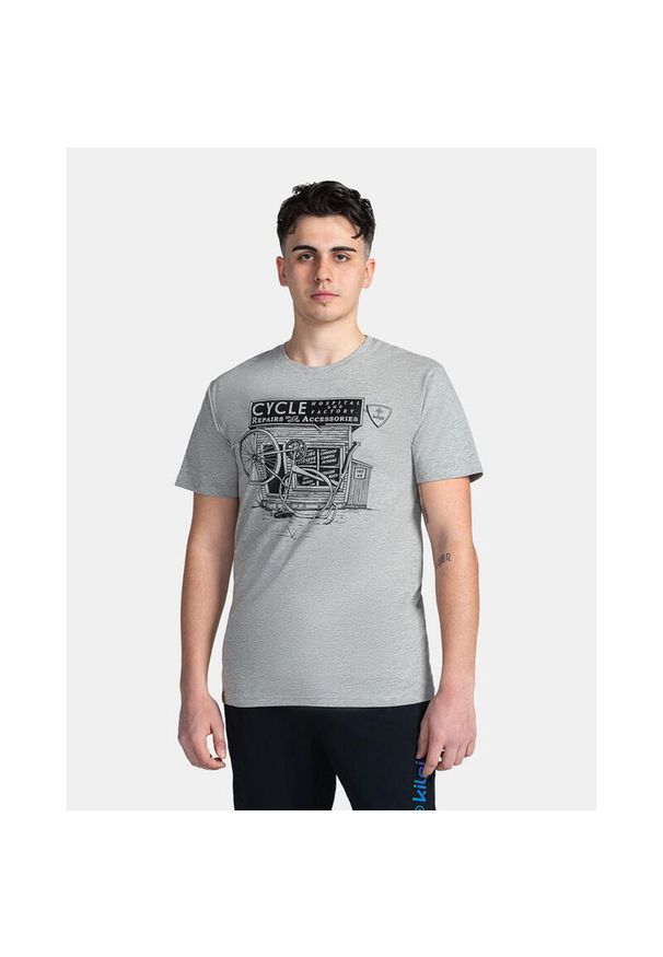 Męski bawełniany t-shirt Kilpi PORTELA-M. Kolor: szary. Materiał: bawełna