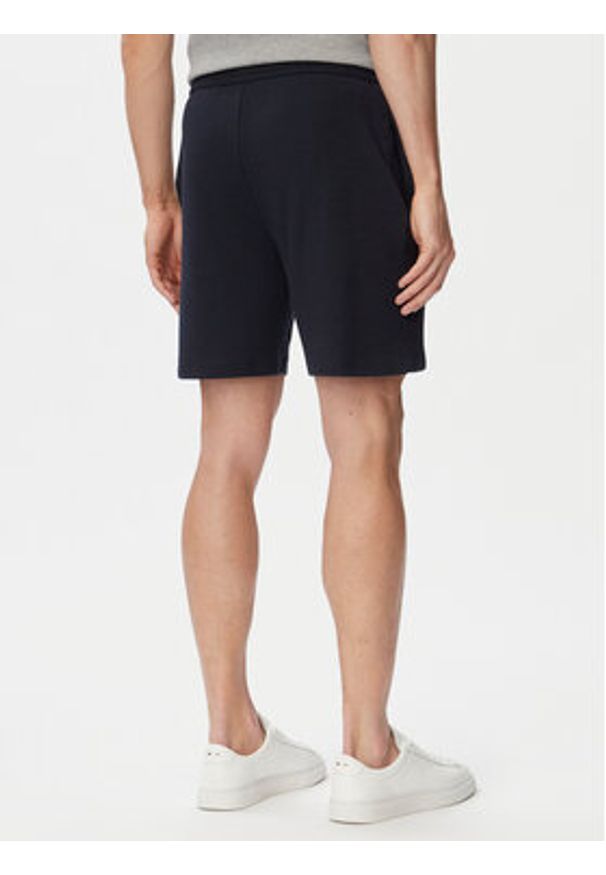 BOSS Szorty sportowe Waffle 50535884 Granatowy Regular Fit. Kolor: niebieski. Materiał: syntetyk. Styl: sportowy
