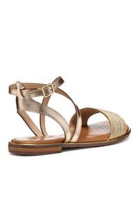 Geox Sandały D Sozy Plus D55DQF 02JN0 C2E2L Złoty. Kolor: złoty. Materiał: skóra #6