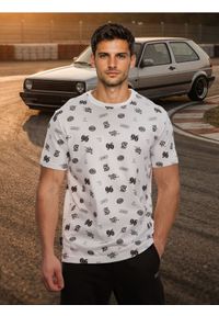 Sinsay - Bawełniana koszulka ze wzorem - biały. Kolor: biały. Materiał: bawełna #1