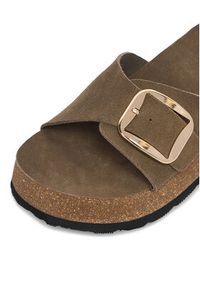 Lasocki Klapki CEO-W24Q19601-01 Khaki. Kolor: brązowy. Materiał: skóra, zamsz #8