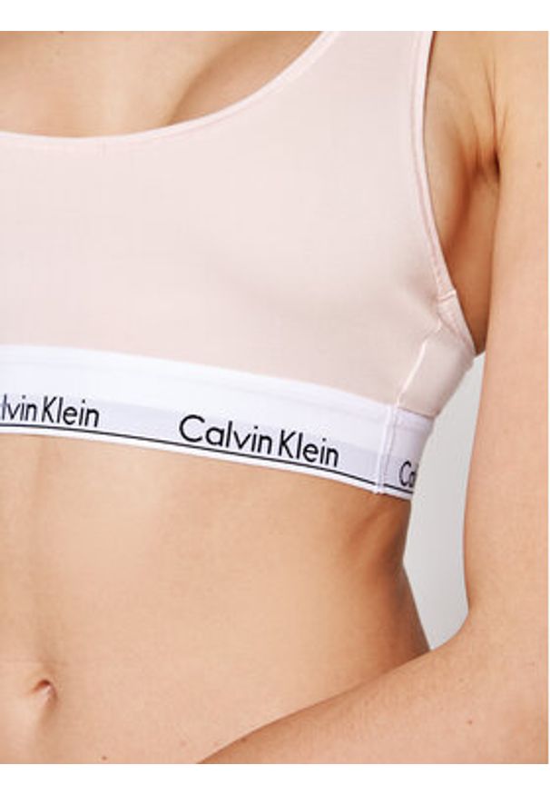 Calvin Klein Underwear Biustonosz top 0000F3785E Różowy. Kolor: różowy. Materiał: bawełna