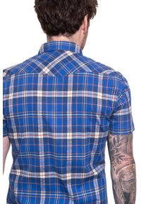 Lee - LEE SS WESTERN SUMMER BLUE L640DKNJ 112115273. Okazja: na uczelnię. Materiał: bawełna, materiał, tkanina, jeans. Długość rękawa: krótki rękaw. Długość: krótkie. Styl: klasyczny #7